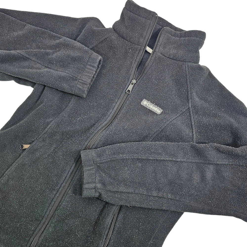 Columbia Sportswear Co Benton Springs Jacket Womens Medium Black Full Zip Fleece